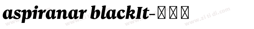 aspiranar blackIt字体转换
